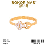 Cincin Variasi Gembok Permata - 24085674 - 8K