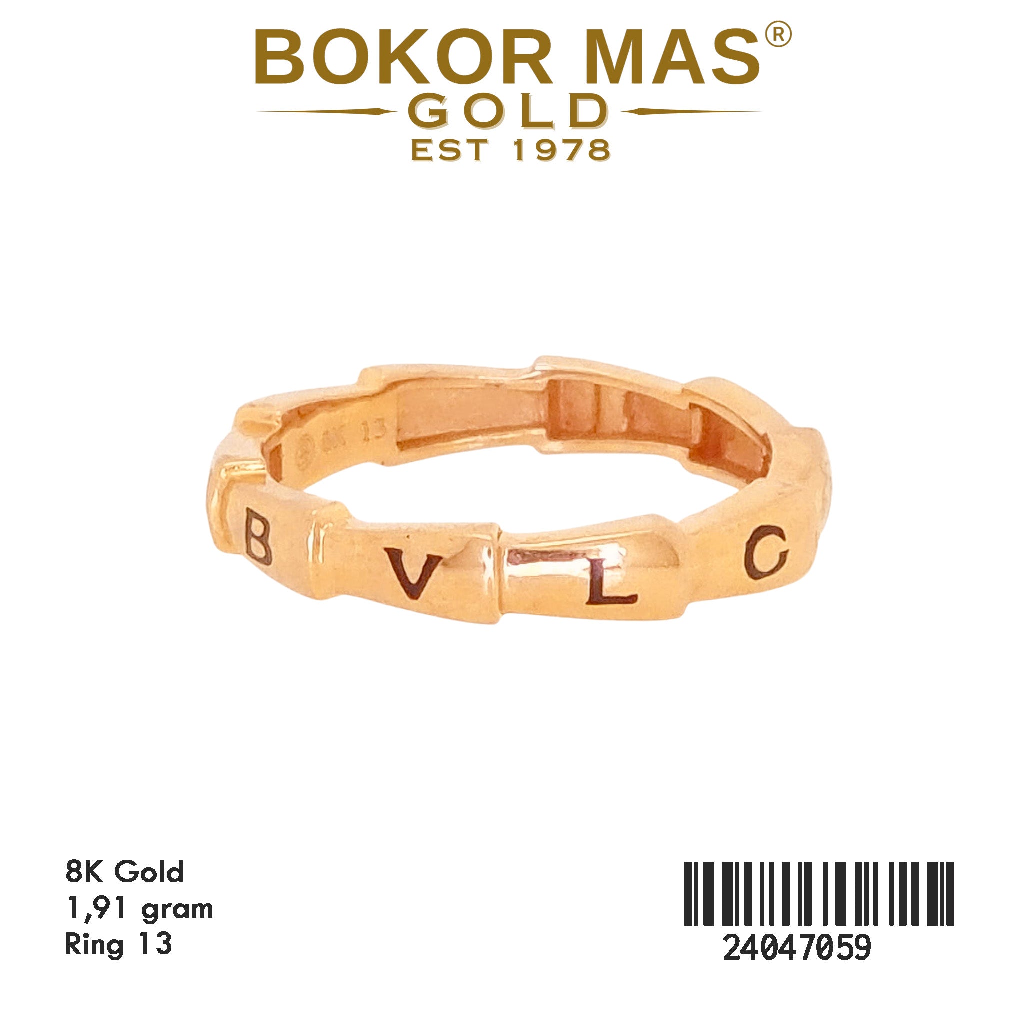 Cincin Model Bvlgr - 24047059 - 8K