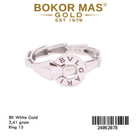 Cincin Model Bvglr White Gold - 24062078 - 8K