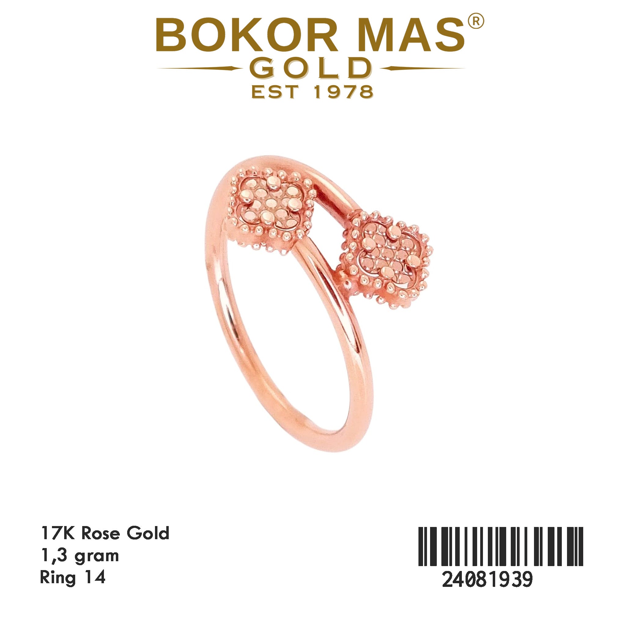 Cincin  Emas Clover Variasi - 24081939 -17K