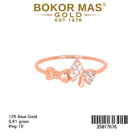 Cincin  Emas Variasi Pita - 25017676 - 17K