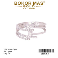 Cincin Emas Variasi Permata - 25017678 - 17K