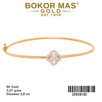 Gelang Kaku Model Bunga Permata - 26030102 - 8K