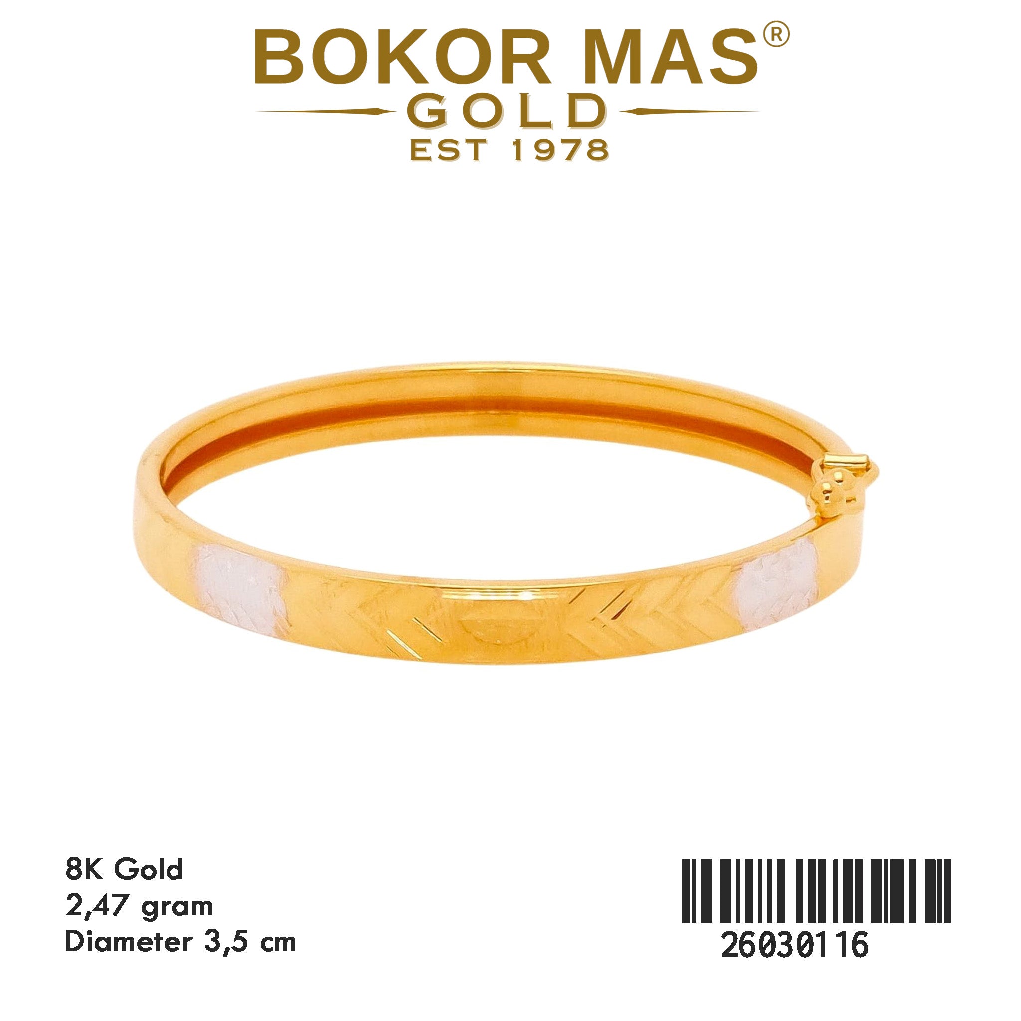 Gelang Kaku Anak Model Bangkok Kembang Millenium -  26030116 - 8K