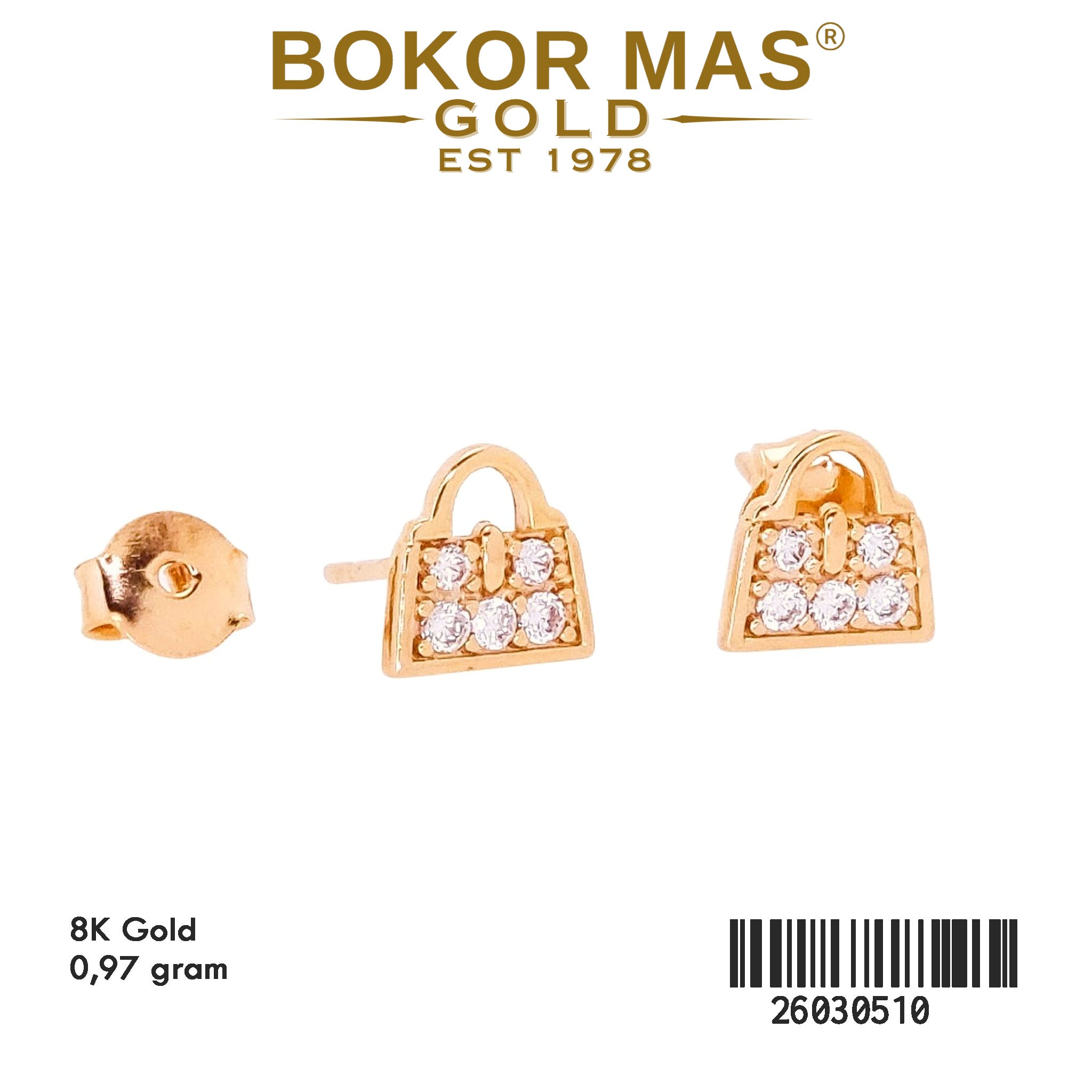 Anting Tusuk Variasi Permata - 26030510 - 8K