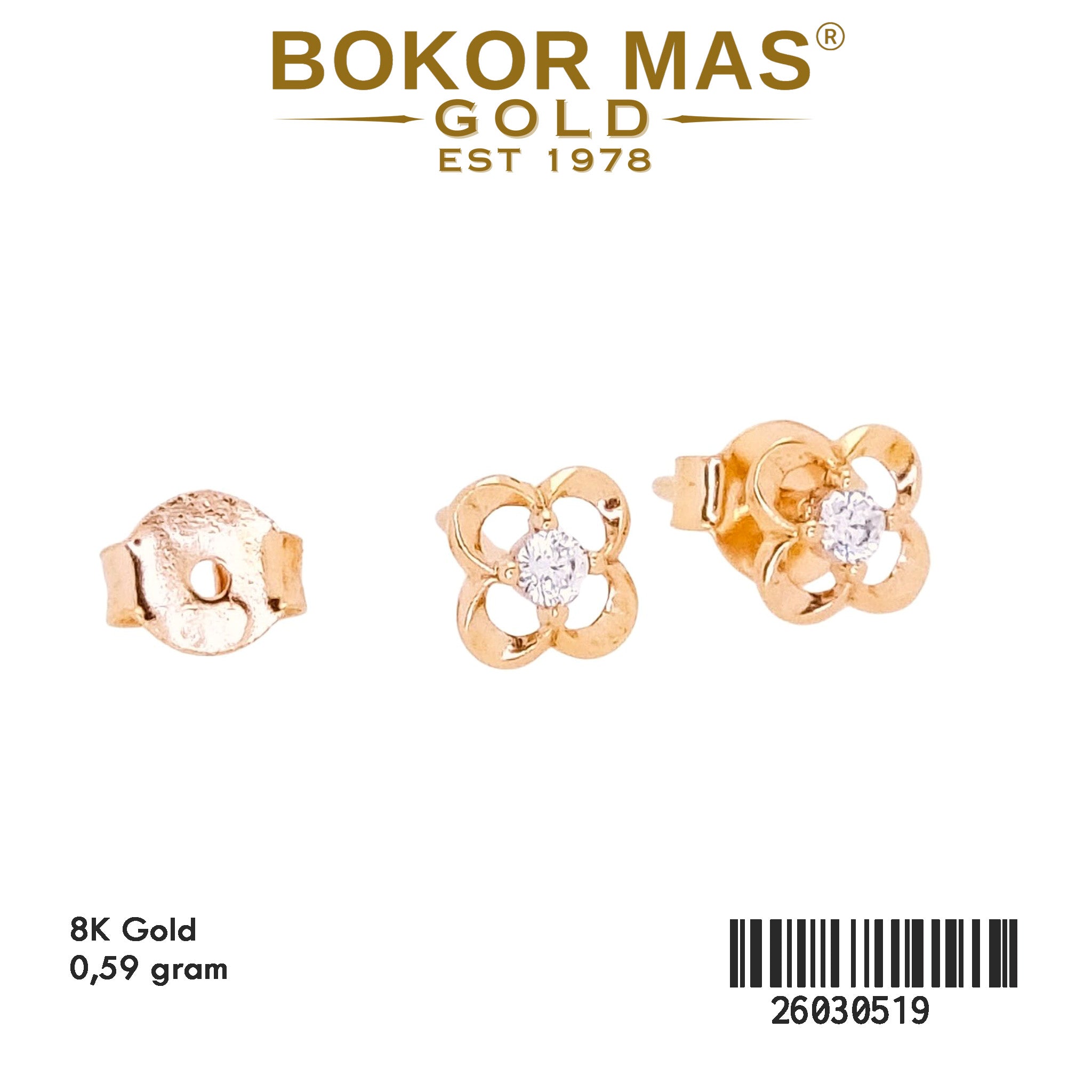 Anting Tusuk Variasi Permata - 26030519 - 8K