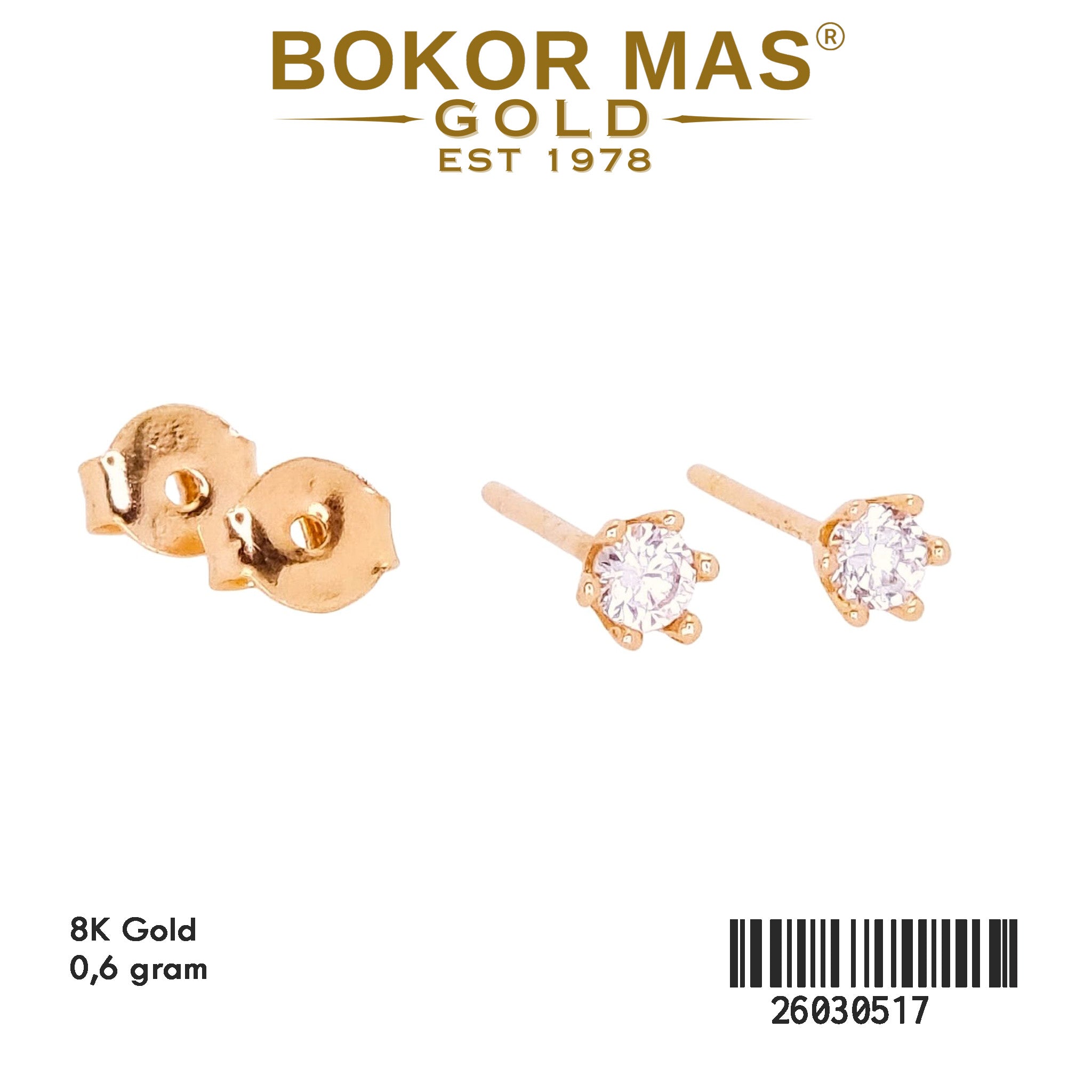 Anting Tusuk Variasi Permata - 26030517 - 8K