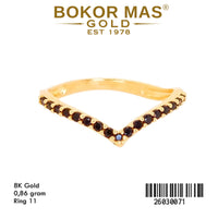 Cincin Variasi Aurell Permata Hitam - 26030071 - 8K