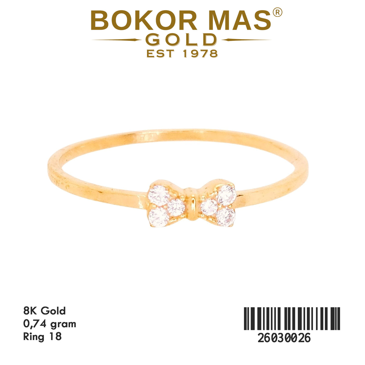 Cincin Variasi Pita - 26030026 - 8K