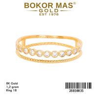 Cincin Variasi Layer Permata - 26030035 - 8K