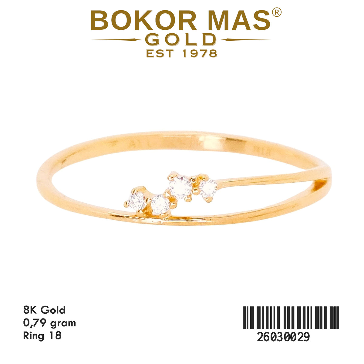 Cincin Variasi Permata - 26030029 - 8K