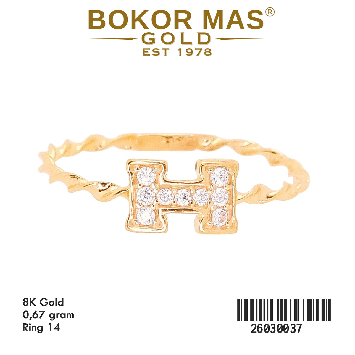 Cincin Variasi Permata - 26030037 - 8K