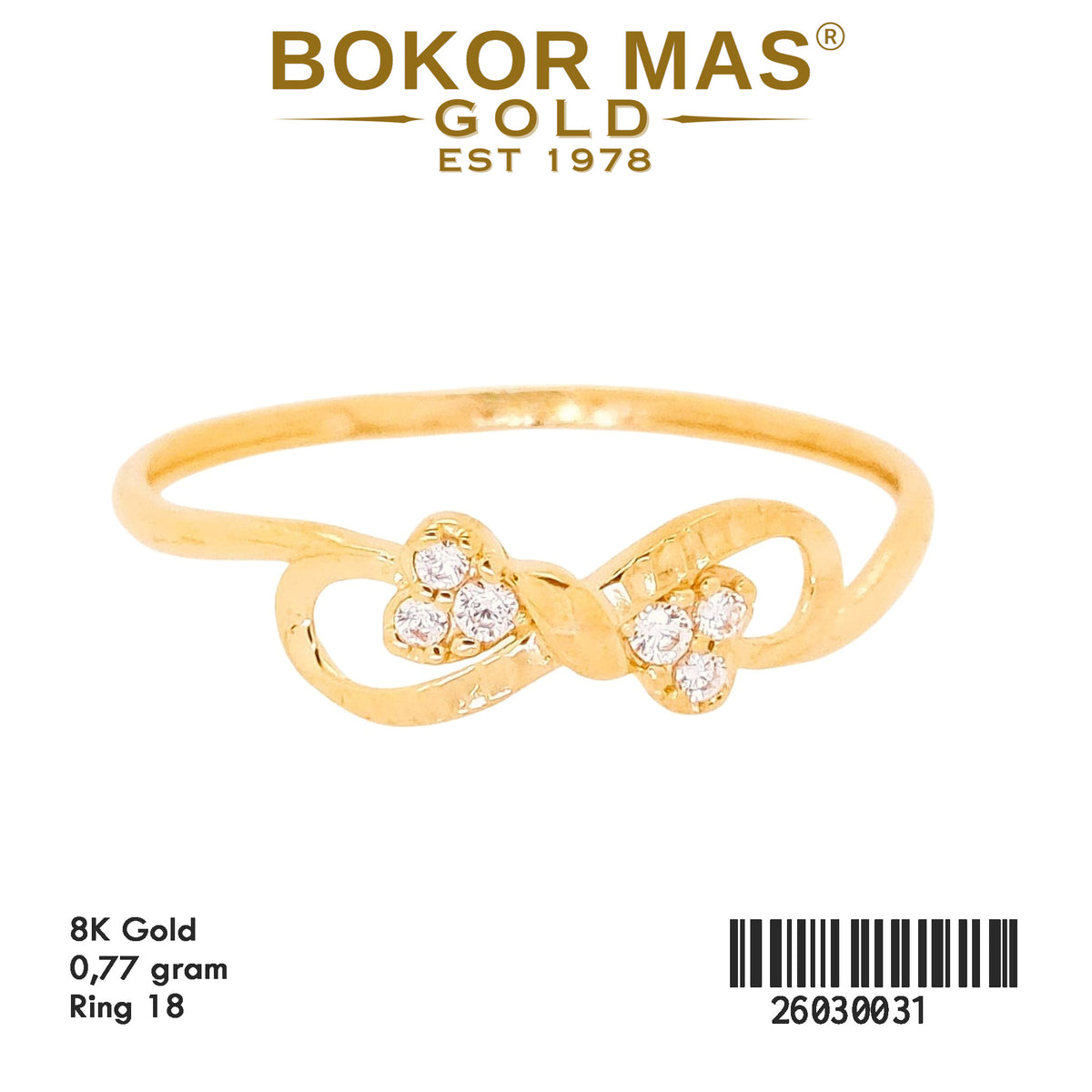 Cincin Variasi Permata - 26030031 - 8K