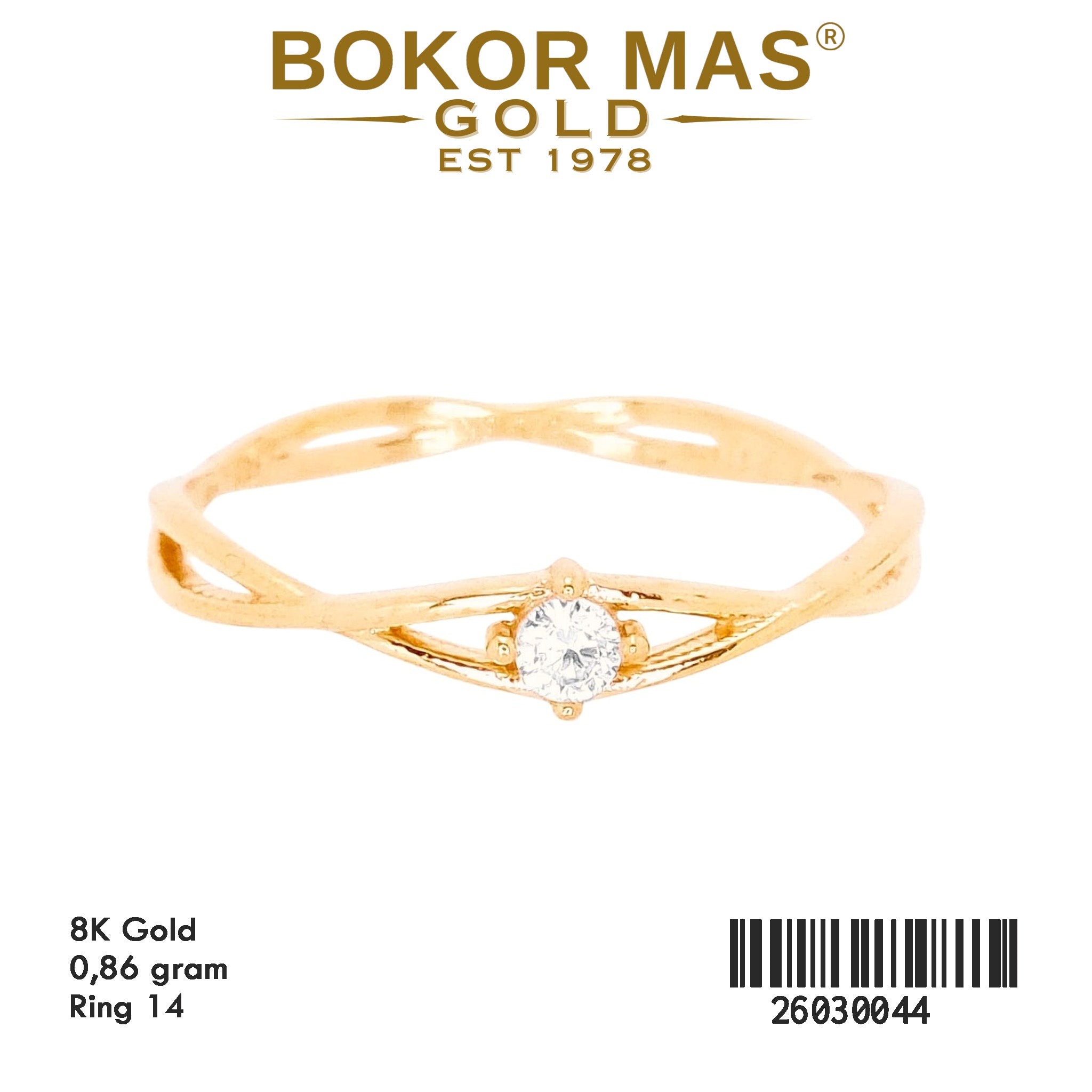 Cincin Variasi Solitaire - 26030044 - 8K