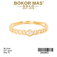Cincin Variasi Rantai Permata - 26030053 - 8K