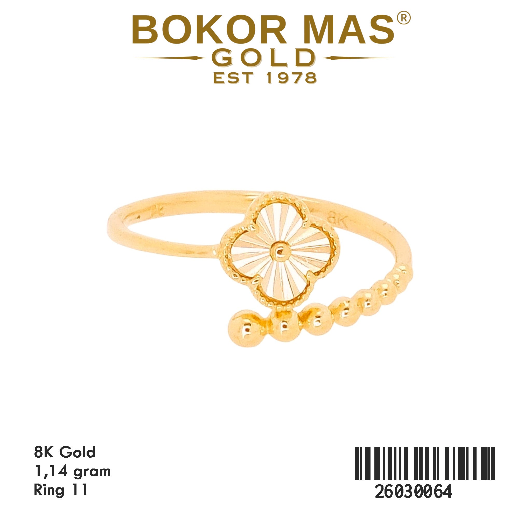 Cincin Variasi Bunga Alhambra - 26030064 - 8K