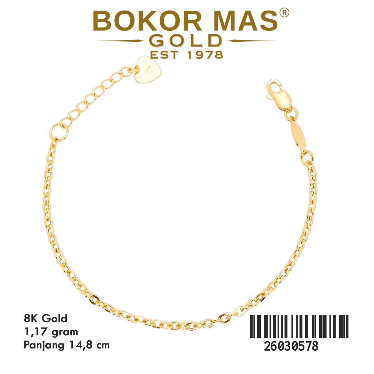 Gelang Rantai Anak Model Variasi Hollo -  26030578 - 8K