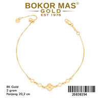 Gelang Rantai Serut Variasi Bunga Alhambra - 26030394 - 8K