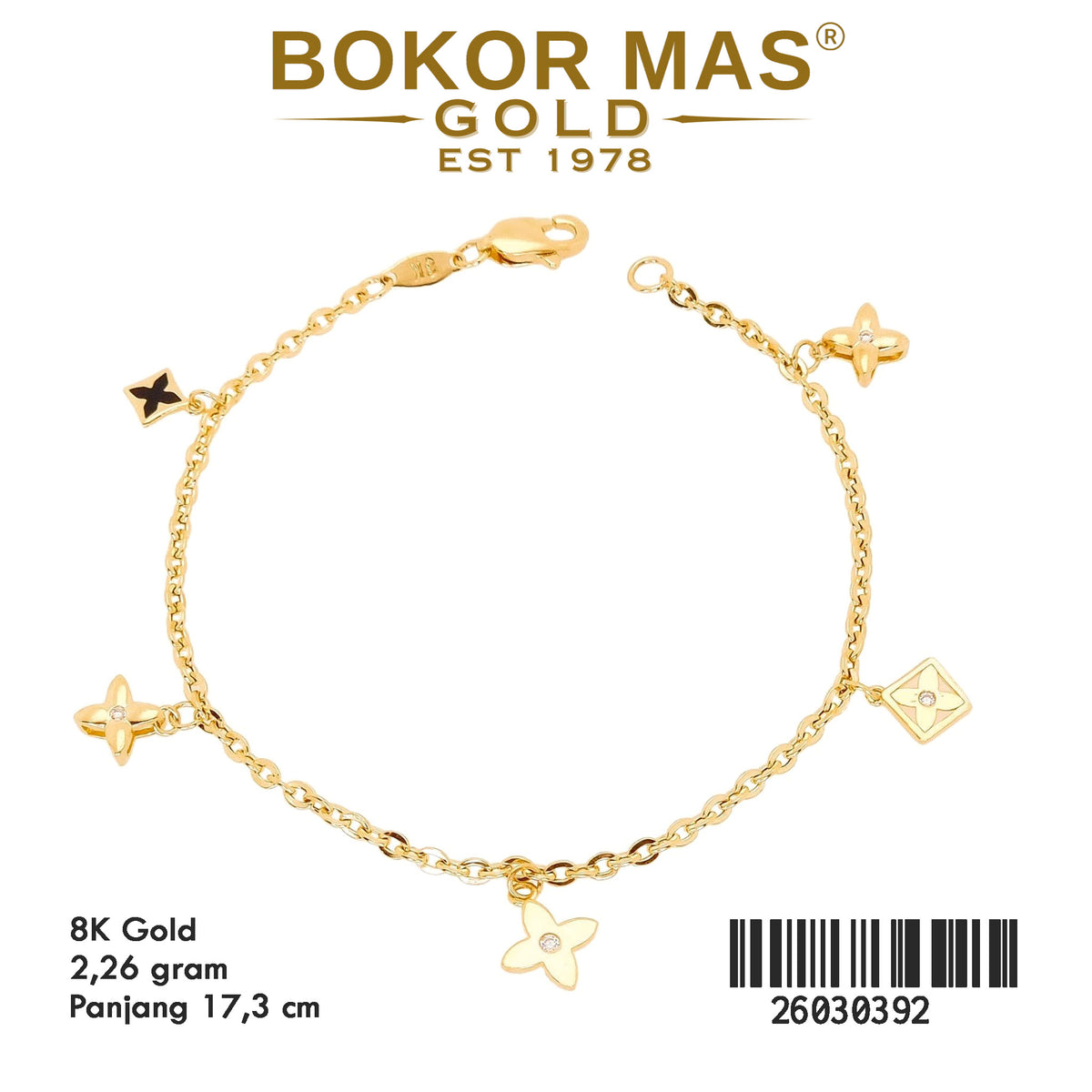 Gelang Rantai Variasi Mainan Juntai - 26030392 - 8K