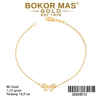 Gelang Rantai Itali Variasi Kupu - 26030572 - 8K