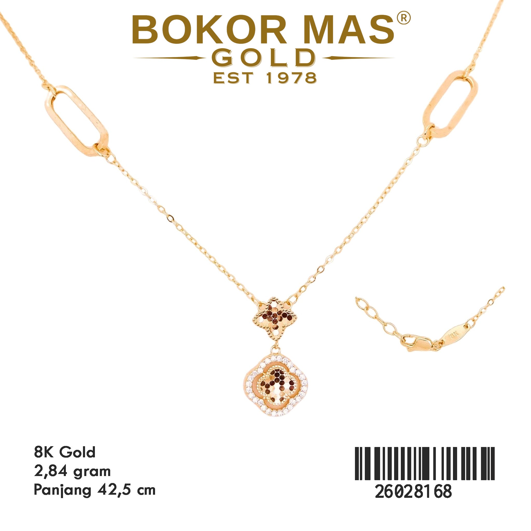 Kalung Variasi Liontin Bunga  - 26028168 - 8K
