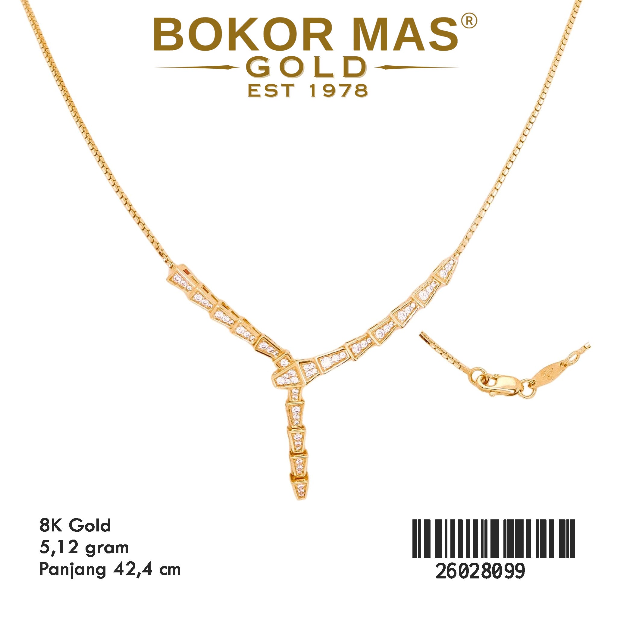 Kalung Variasi Liontin Permata -  26028099 - 8K