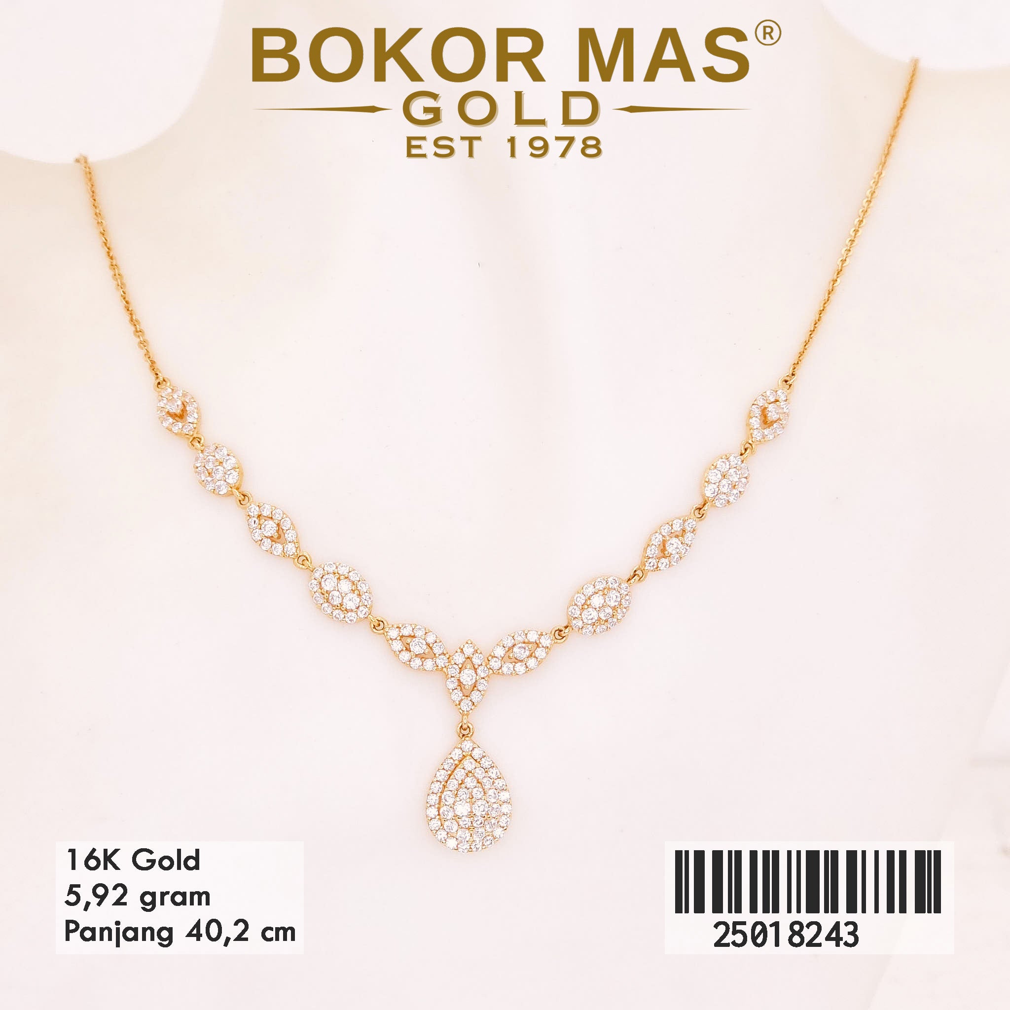 Kalung Variasi Liontin Permata - 25018243