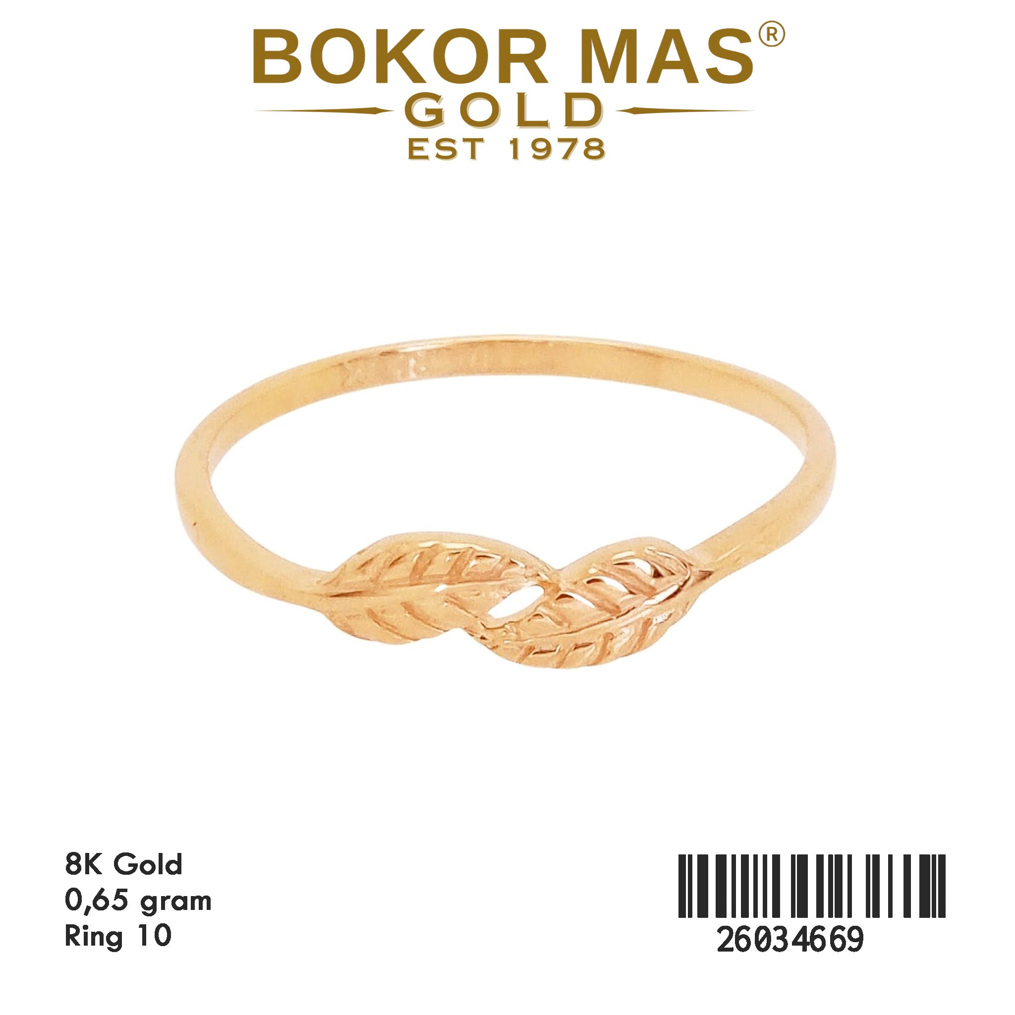 Cincin Variasi Daun - 26034669 - 8K