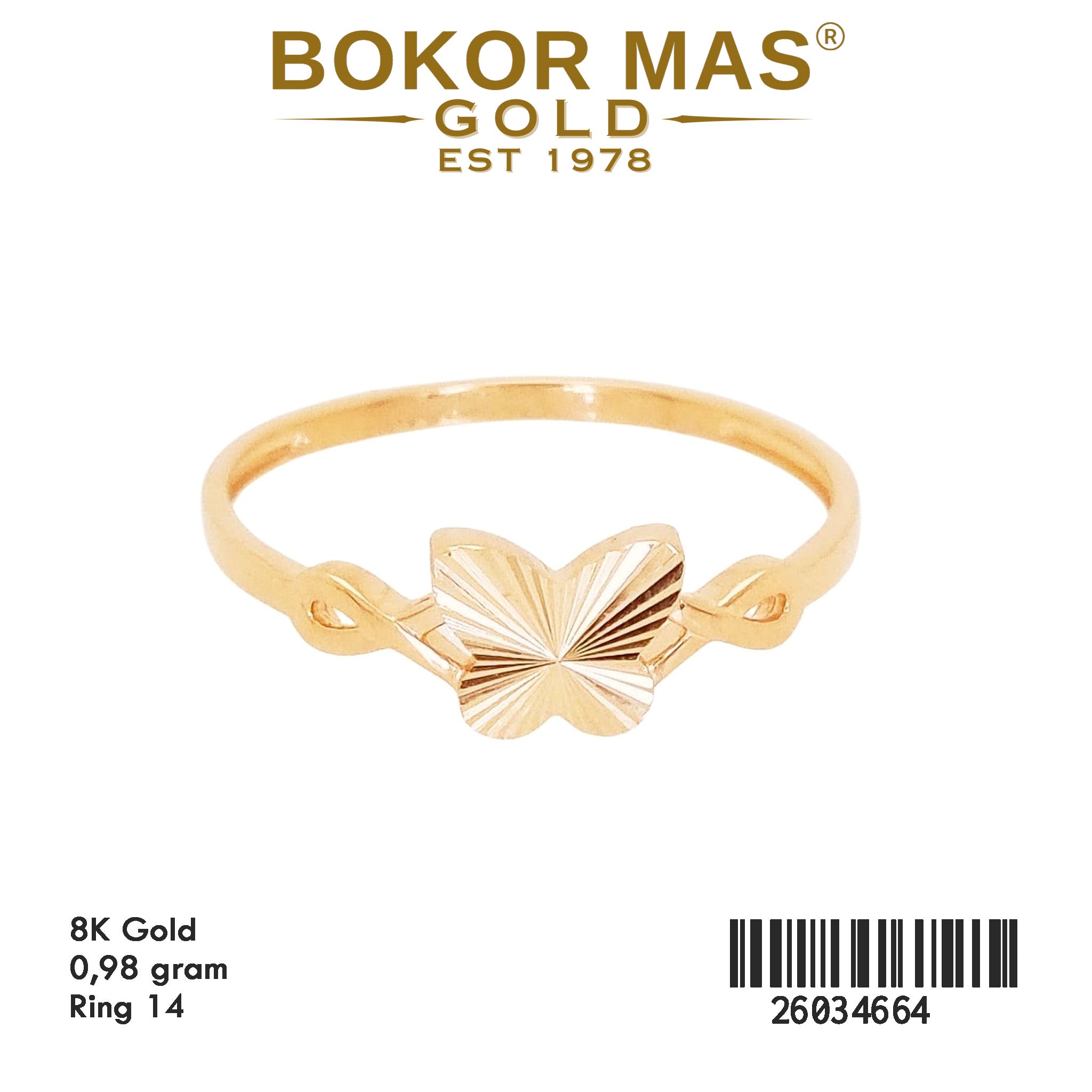 Cincin Variasi Kupu - 26034664 - 8K
