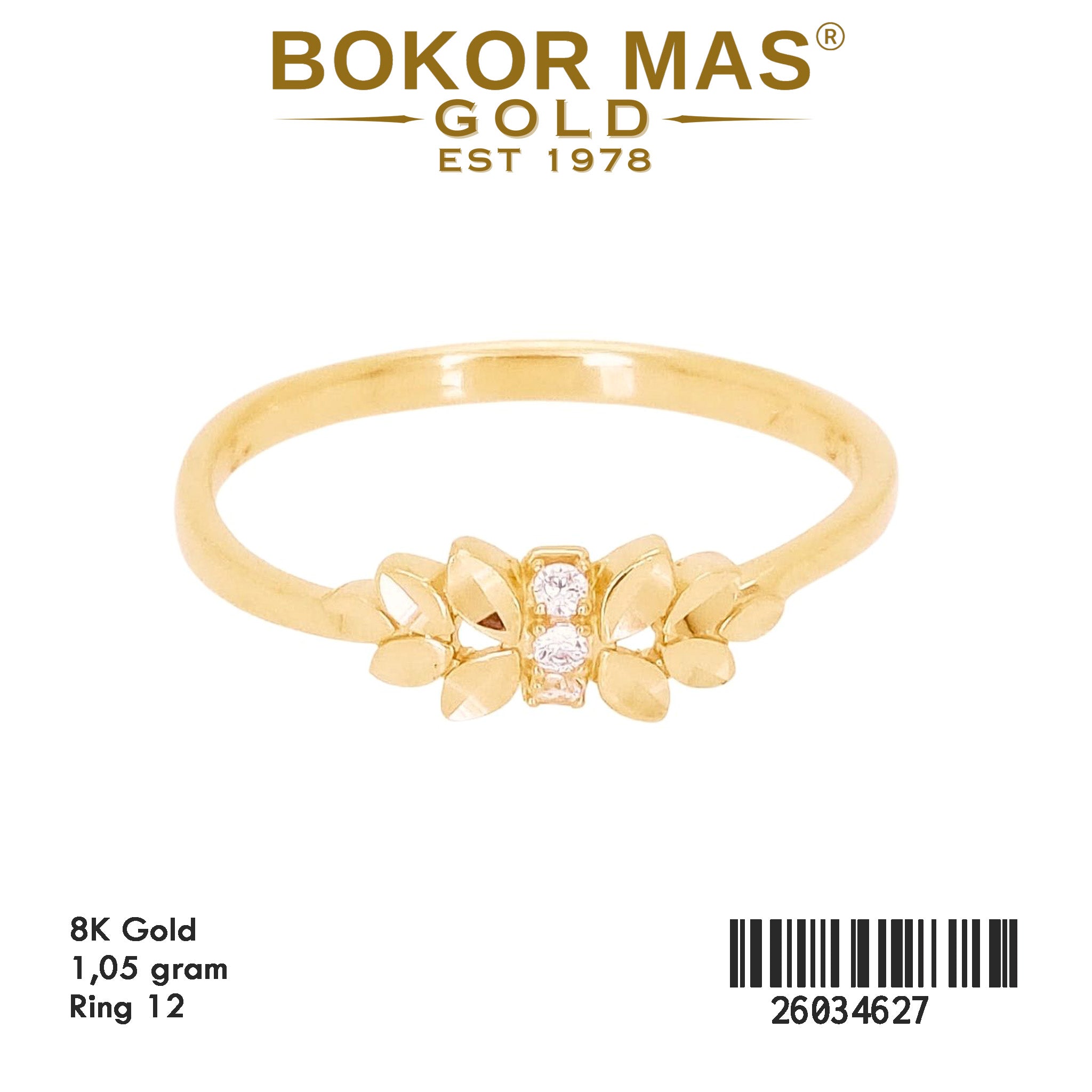 Cincin Variasi Permata - 26034627 - 8K