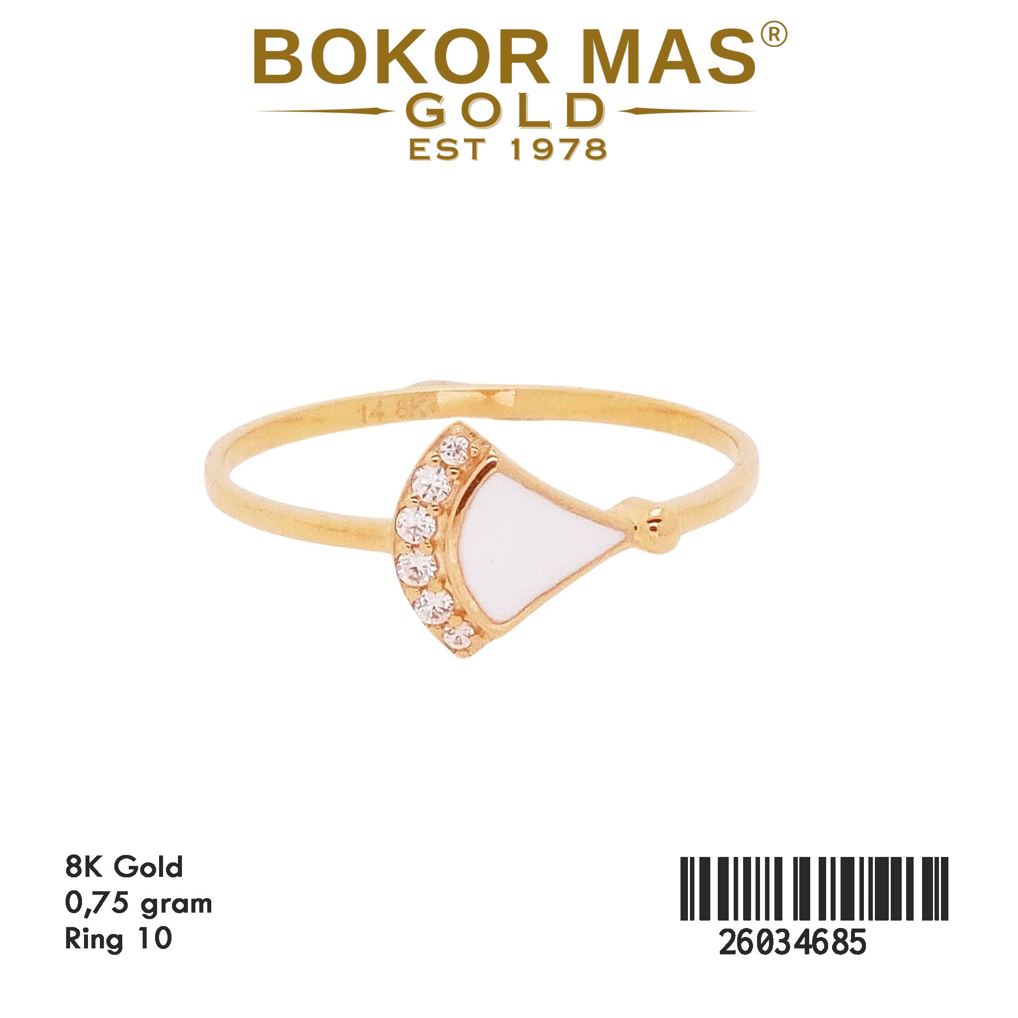 Cincin Variasi Diva Putih - 26034685 - 8K