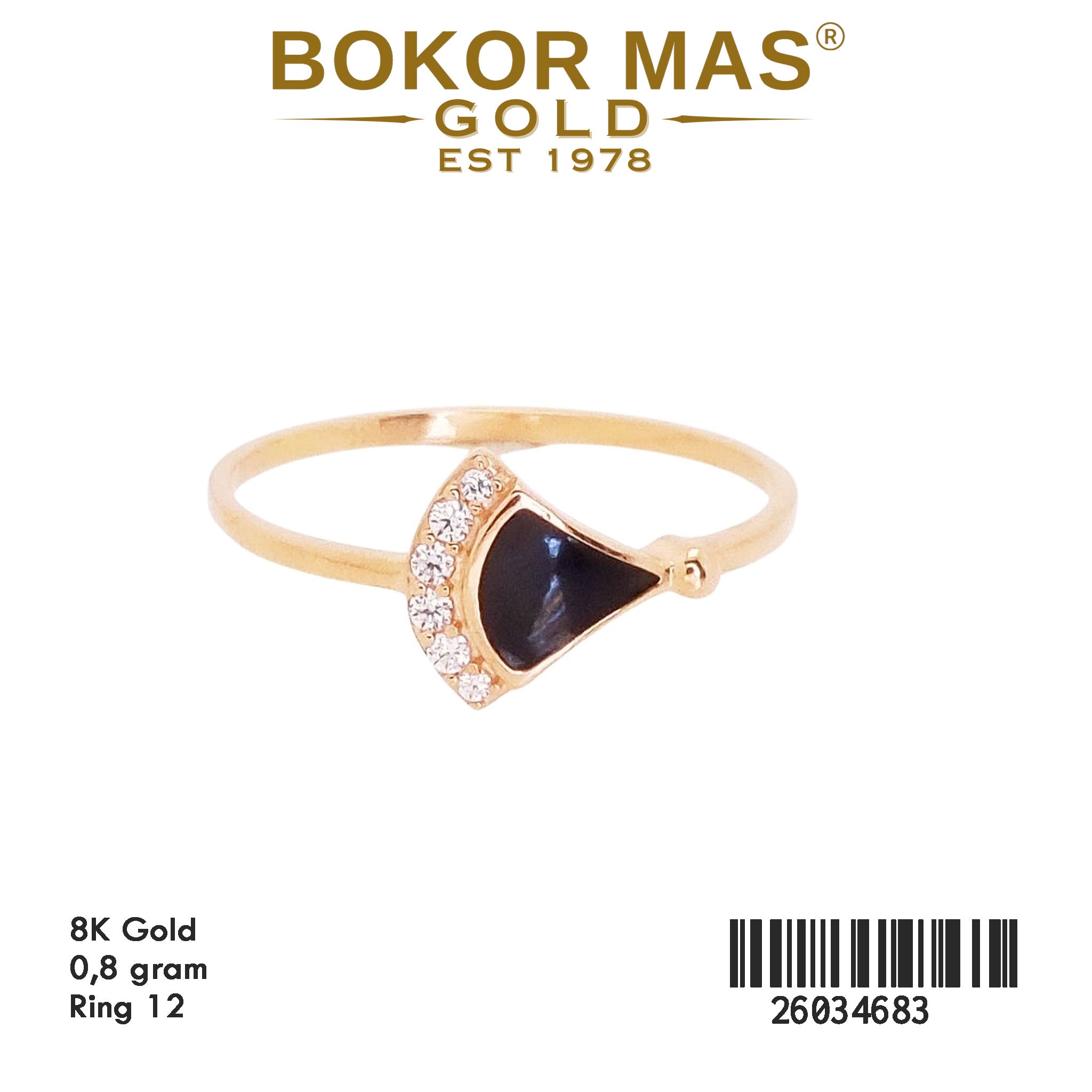 Cincin Variasi Diva Hitam - 26034683 - 8K