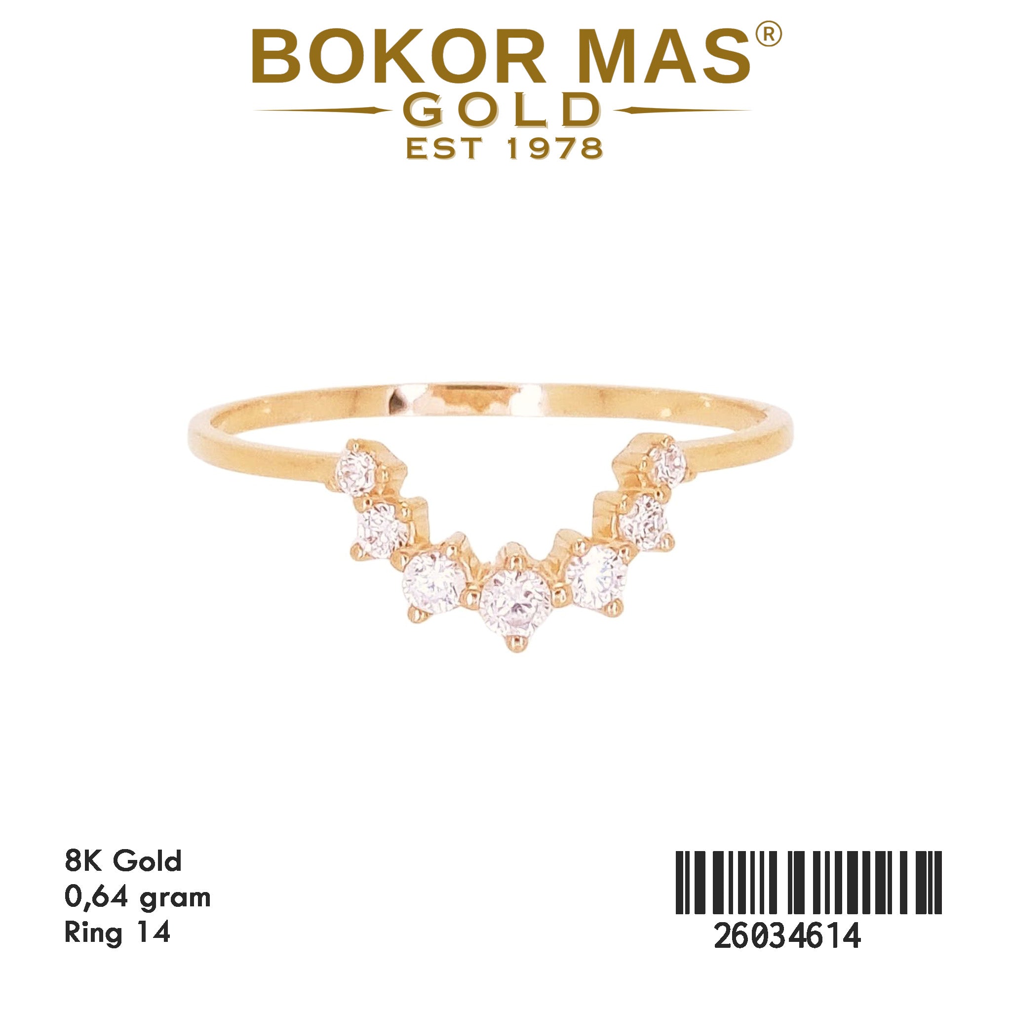 Cincin Variasi Permata - 26034614 - 8K