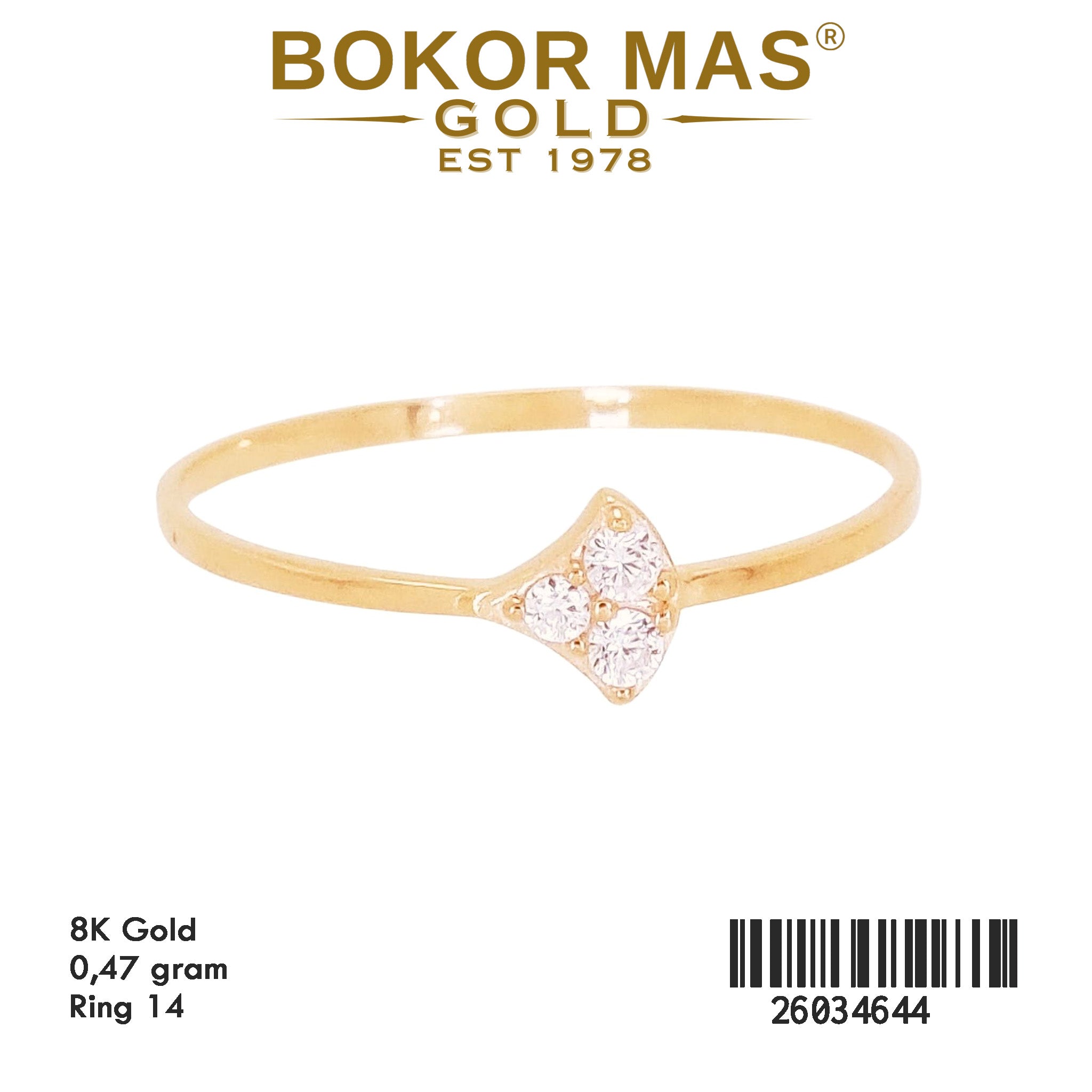 Cincin Variasi Permata - 26034644 - 8K