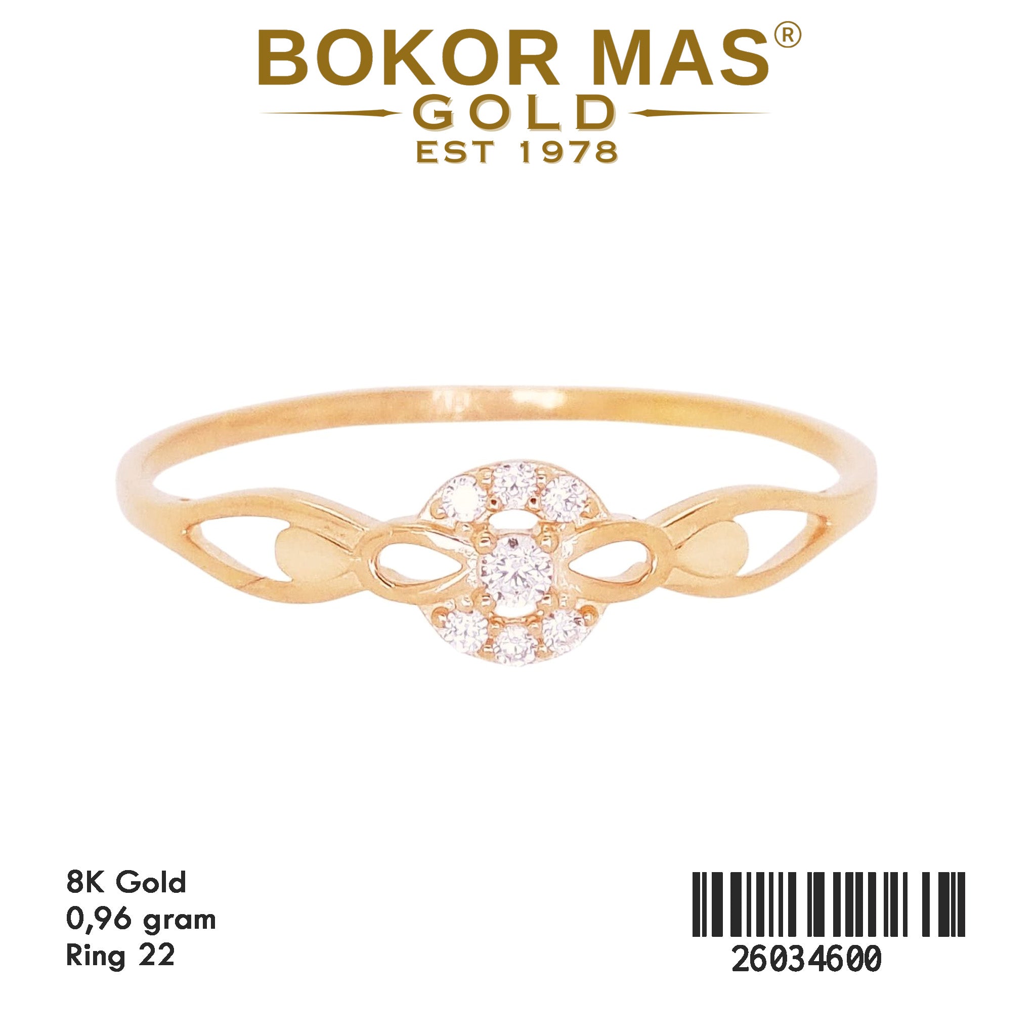 Cincin Variasi Permata - 26034600 - 8K