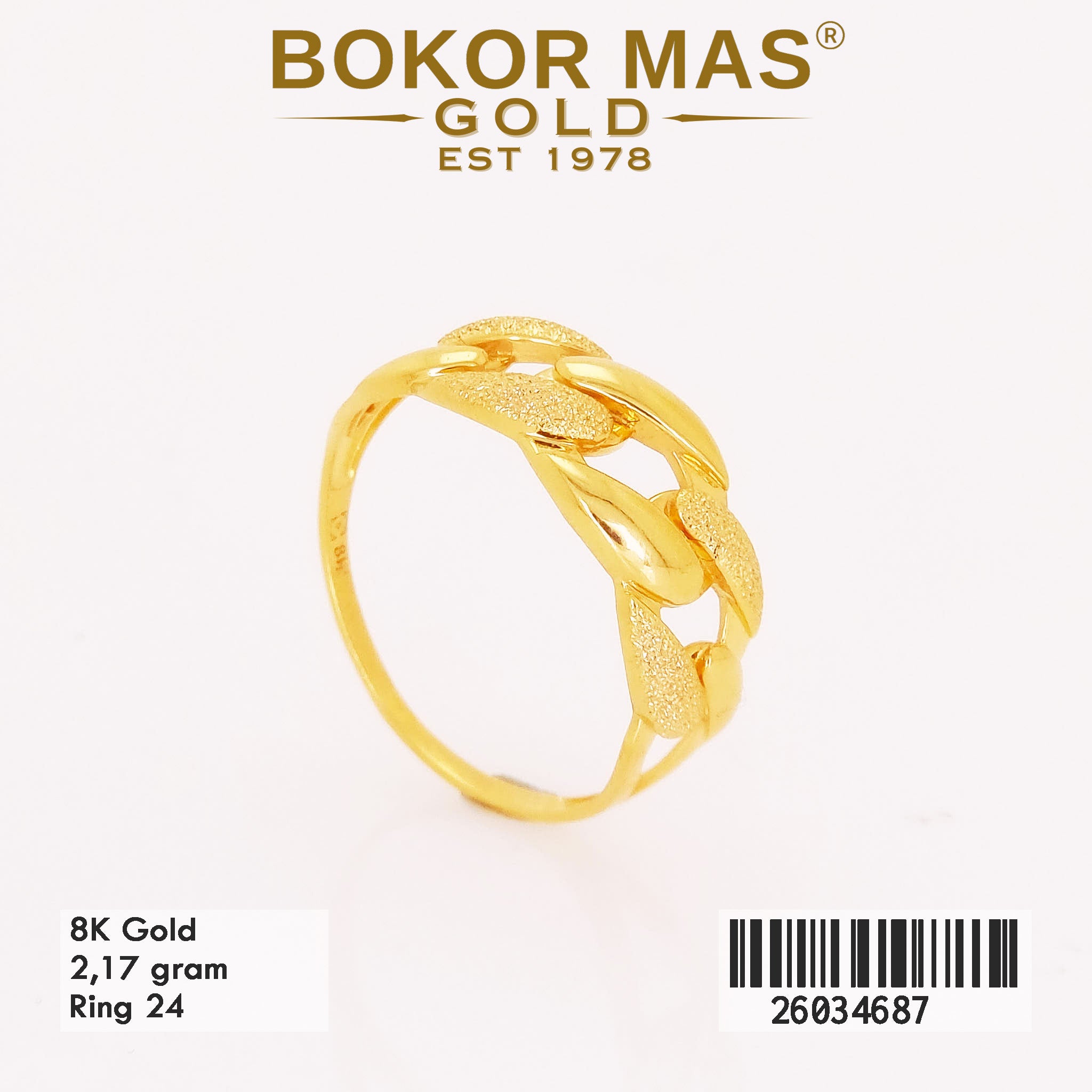 Cincin Variasi Model Rantai - 26034687 - 8K