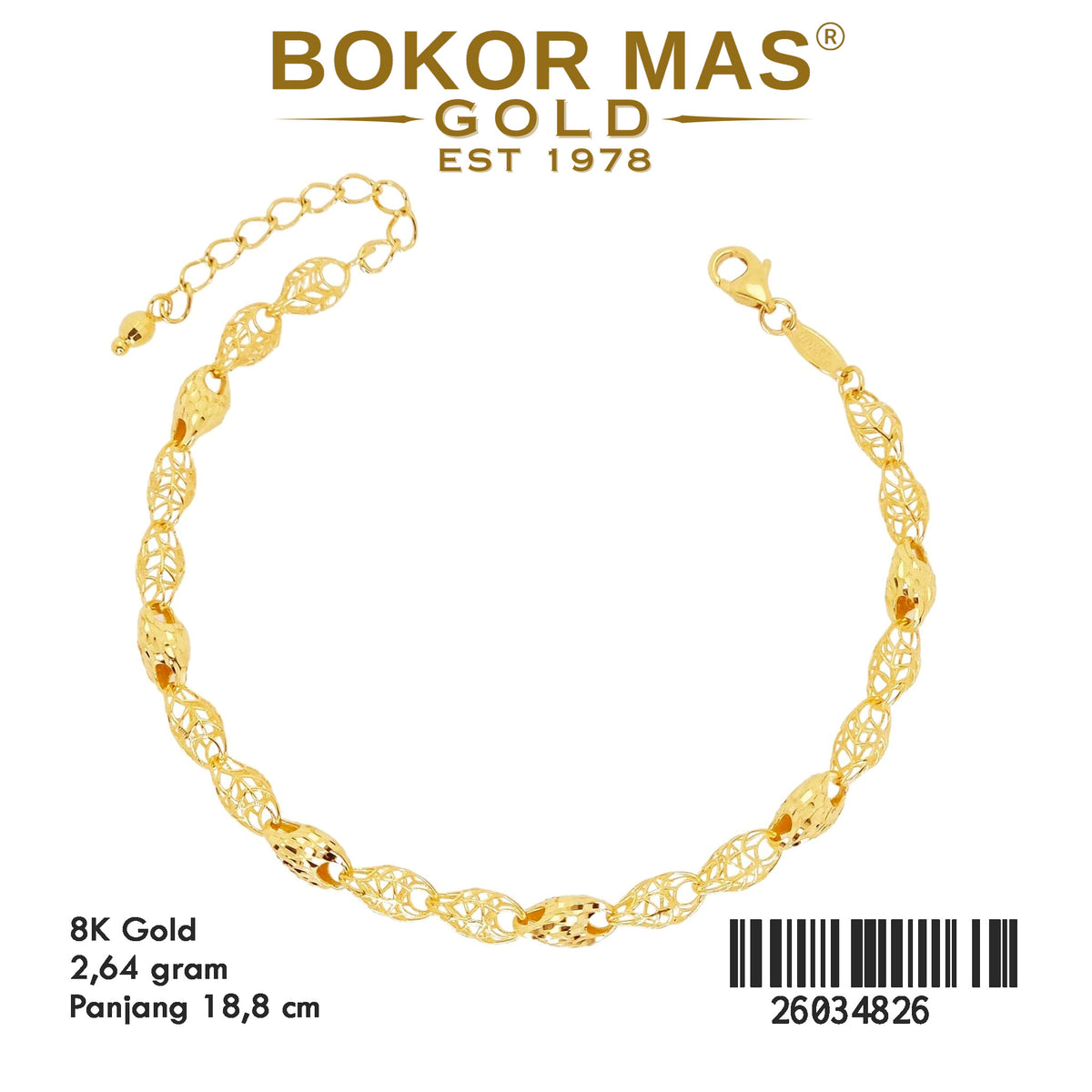 Gelang Rantai Variasi - 26034826 - 8K