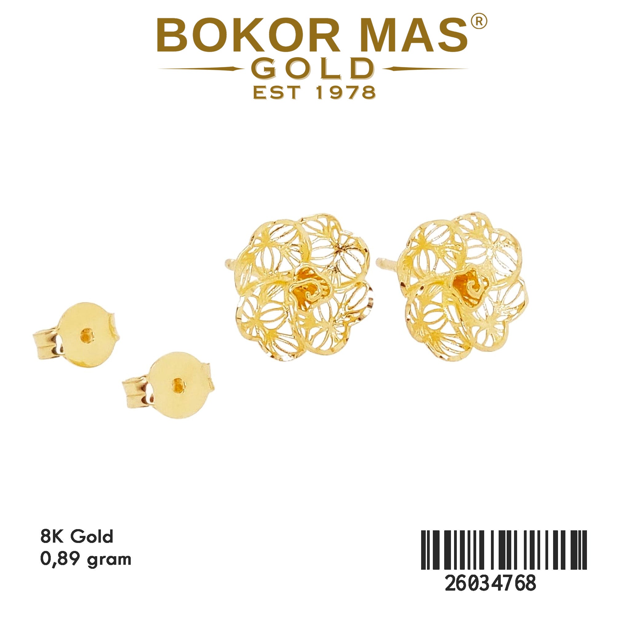 Anting Tusuk Bunga -  26034768 - 8K