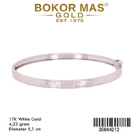Gelang Kaku Variasi CRT Love WhiteGold - 26044212 - 17K
