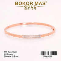 Gelang Kaku Variasi Permata Rosegold - 26044210 - 17K