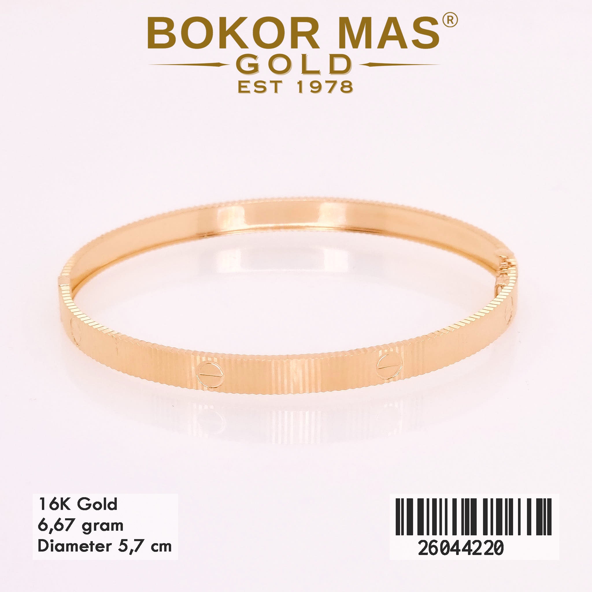 Gelang Kaku Variasi CRT Love - 26044220 - 16K