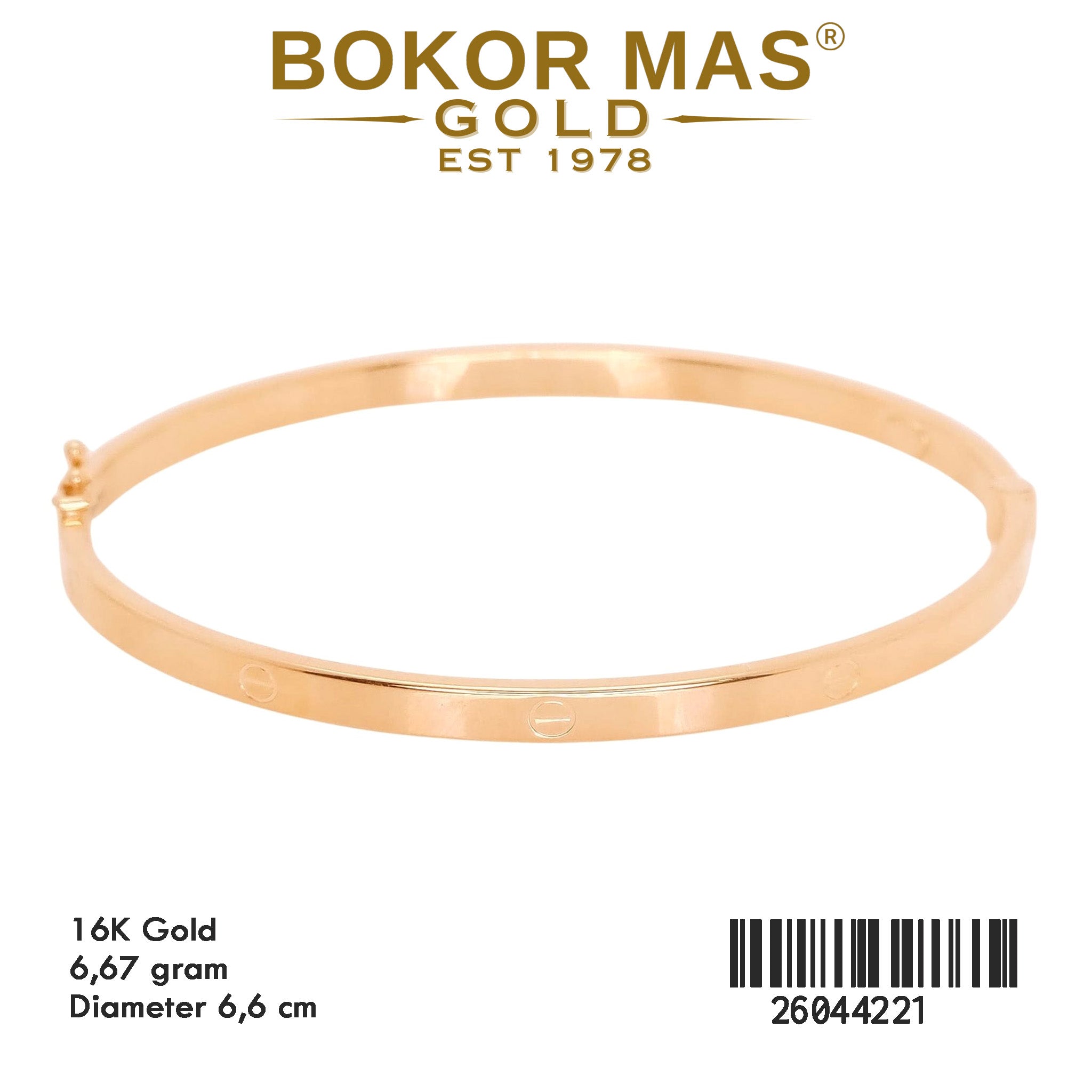 Gelang Kaku Variasi CTR 2604421 - 16K