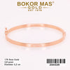 Gelang Kaku Variasi CTR Rosegold 26044209 - 17K