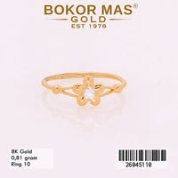 Cincin Variasi Model Bunga - 26045110 - 8K
