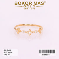 Cincin Variasi Model Bunga Permata - 26045111 - 8K