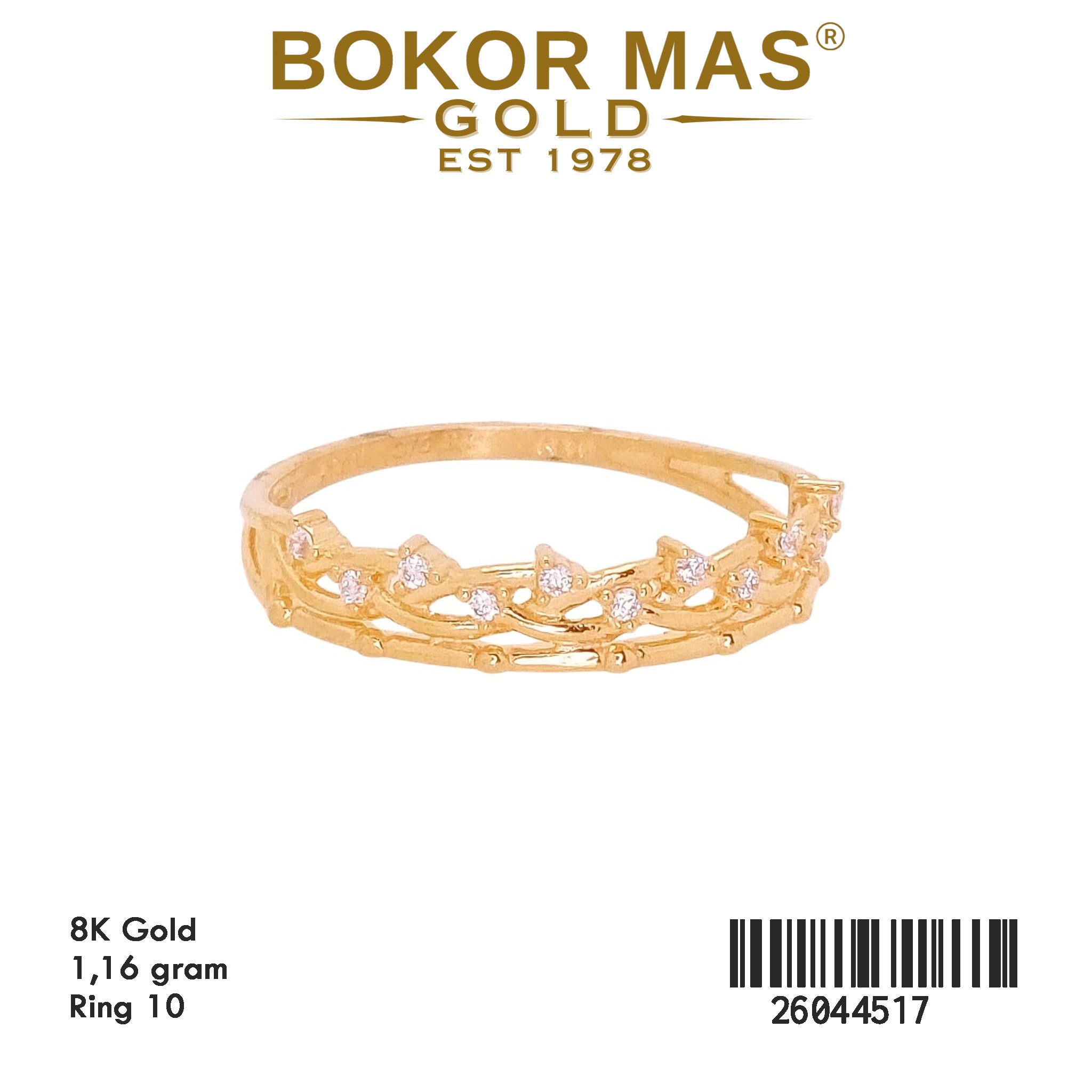 Cincin Variasi Permata - 26044517 - 8K