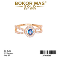 Cincin Variasi Permata Biru - 26044548 - 8K