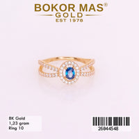 Cincin Variasi Permata Biru - 26044548 - 8K