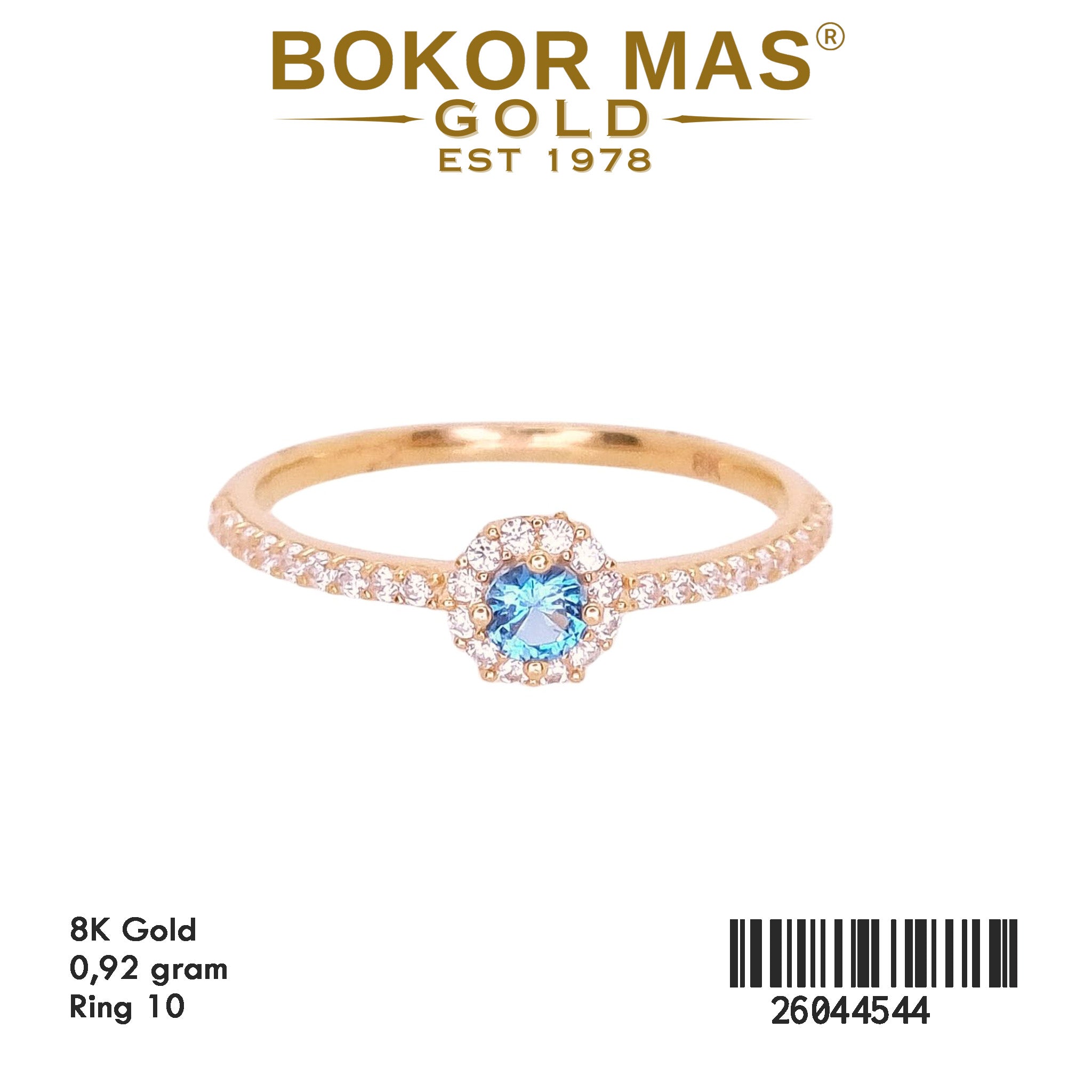 Cincin Variasi Permata Biru - 26044544 - 8K
