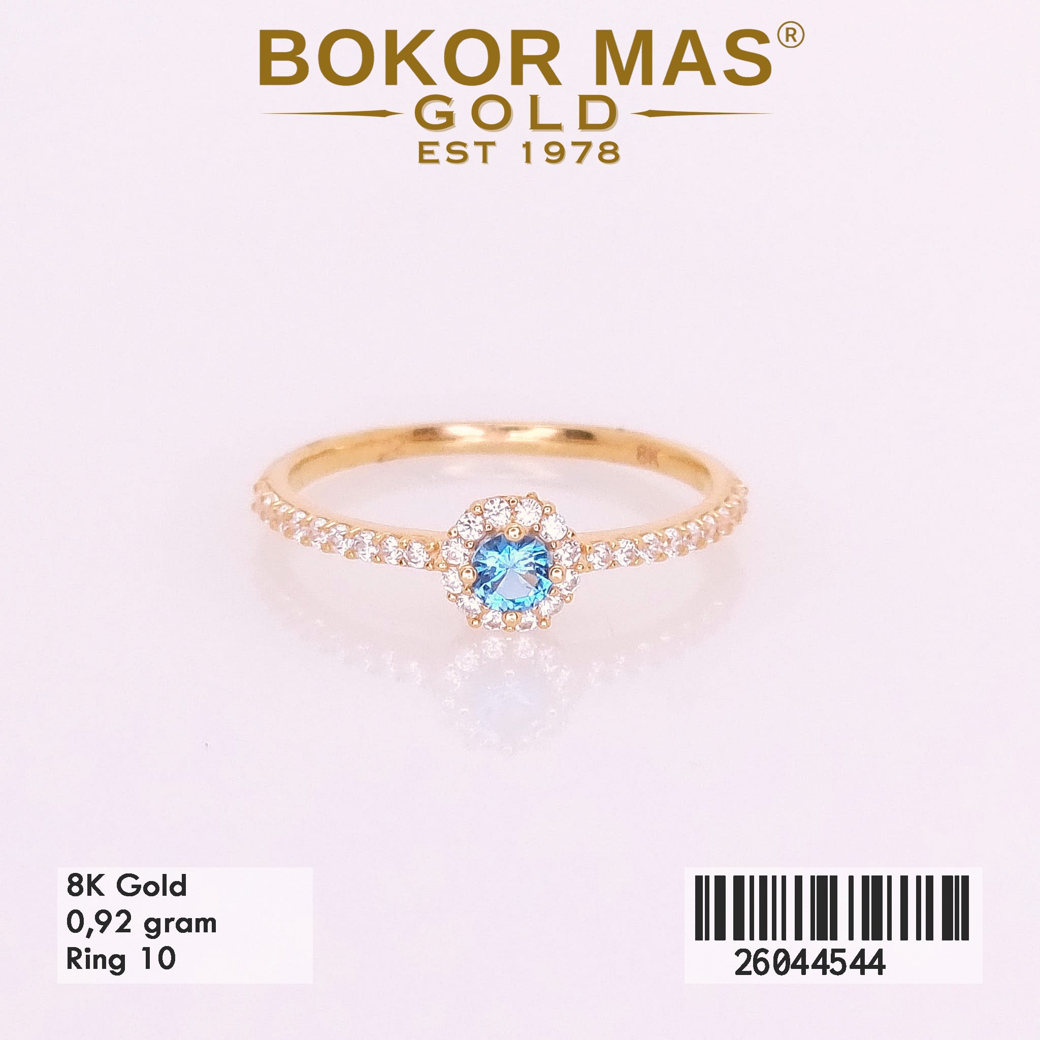 Cincin Variasi Permata Biru - 26044544 - 8K